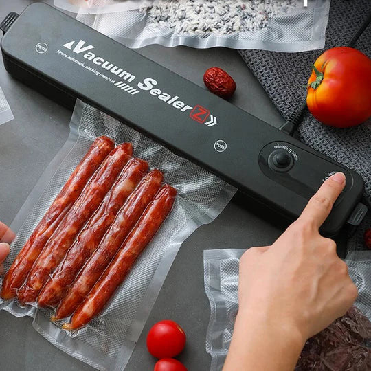 Selladora de alimentos al vacío SEALER Z® - ¡SOLO X HOY! Rollo de bolsas (5mts) GRATIS