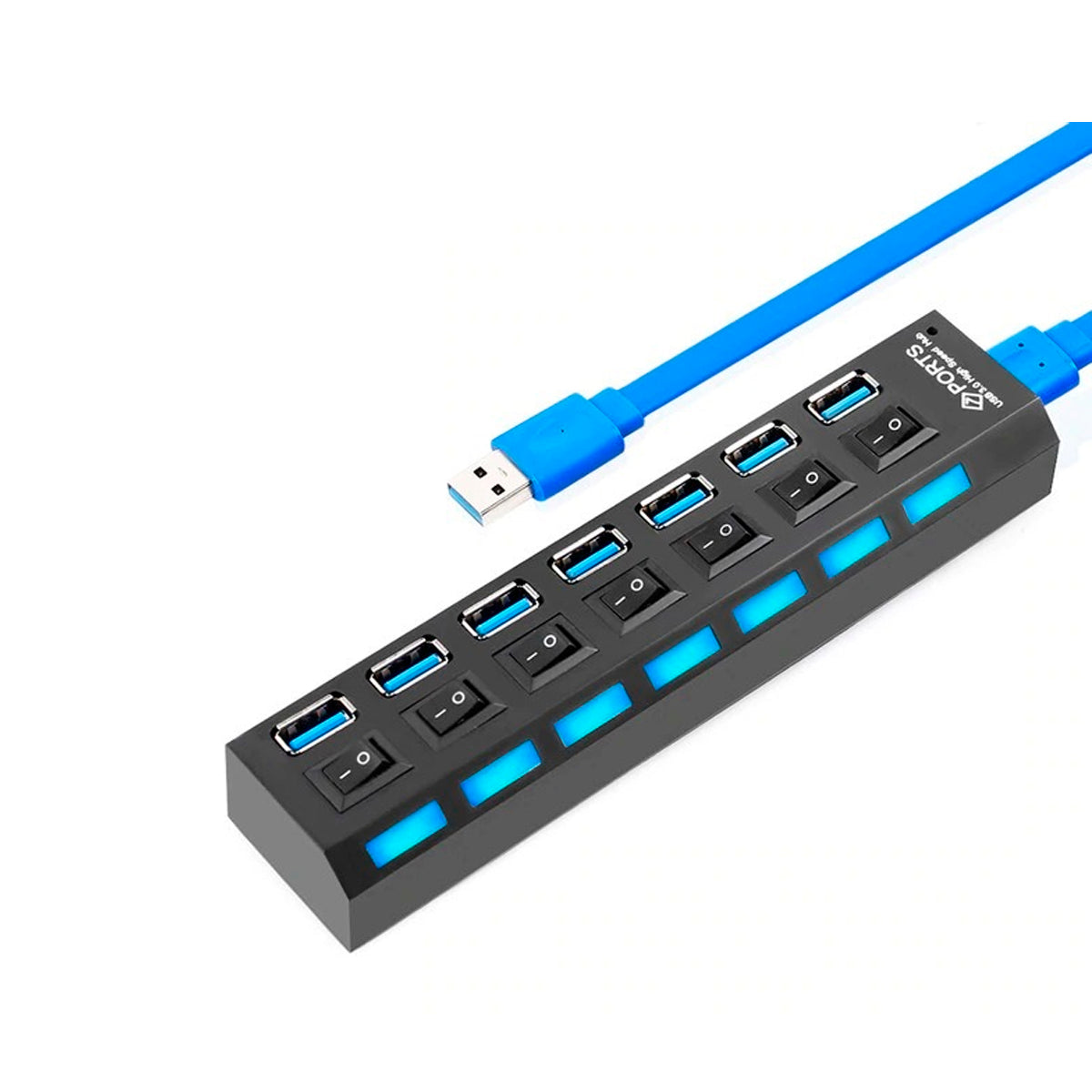 Hub Usb 3.0 7 Puertos De Alta Velocidad