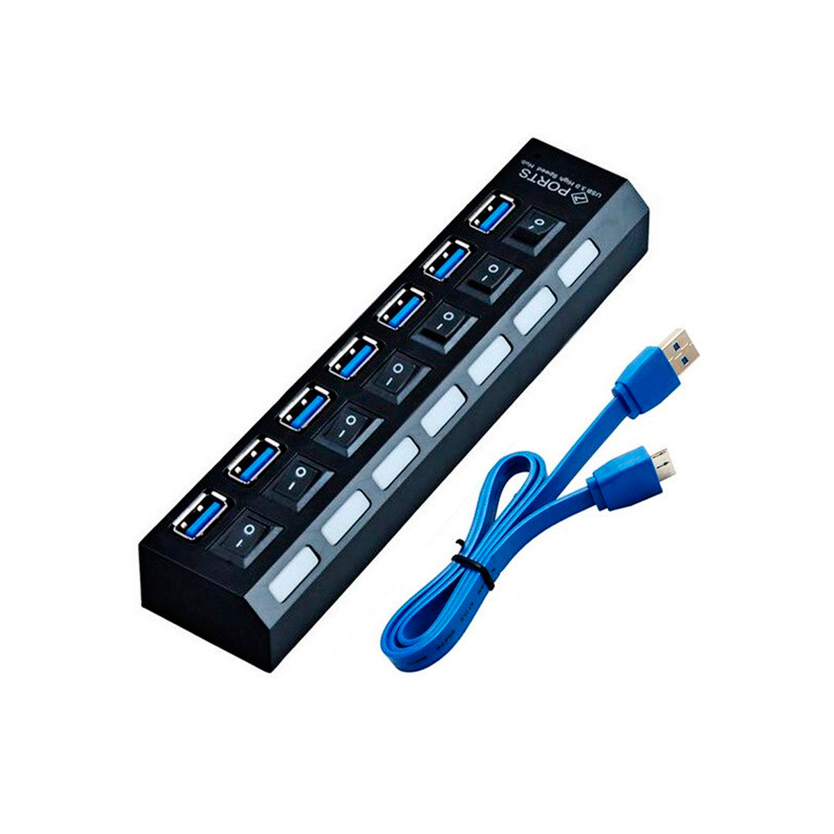 Hub Usb 3.0 7 Puertos De Alta Velocidad